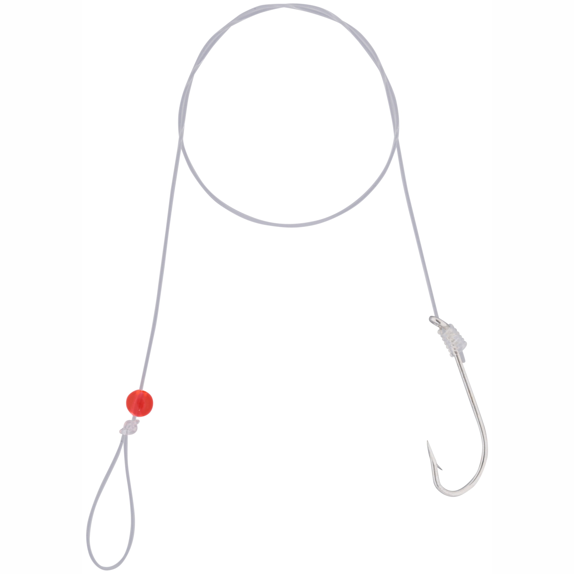 Lazer Sharp 9180H-1 Saltwater Oshaughnessy Snelled Fish Hook 5 Count, Size 1
