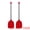 Red 13.4x3 inch, variant on Unique Bargains Silicone Spatula Set, Kitchen Utensils with Rubber Tips Black 13.4x3 in