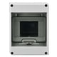 thumbnail image 1 of Caja de protección de distribución, impermeable, resistente al viento, con interruptor automático y cubierta transparente para maquinaria de construcción HT-3 vías, 1 of 12