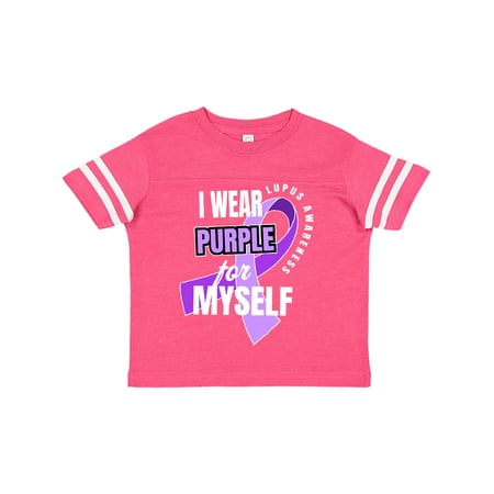 

Inktastic I Wear Purple For Myself Lupus Awareness Gift Toddler Boy or Toddler Girl T-Shirt
