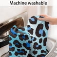 thumbnail image 5 of Blue Leopard Print Bathroom Rugs Mat,Non Slip Microfiber Bathroom Rug,Rubber Backing,Soft Bathroom Mats for Bathroom Floor,Tub and Shower,17x27in(43x68cm), 5 of 5