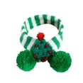 thumbnail image 1 of Foulard Rayée en Laine Tricotée pour Chien Chat Ajustable Fête, 1 of 4