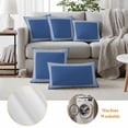 thumbnail image 5 of Dark Blue Greek Key Outdoor Pillow Covers 24x24 Set of 2,Waterproof Patio Throw Pillowcase Protectors,Geometric Greece Ancient Farmhouse Geo Decorative Pillow Shams Cushion Covers for Seat Bed Couch, 5 of 8