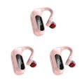 thumbnail image 2 of Bearachild Auricular Inalámbrico Recargable Auricular Pantalla digital Compatible con Bluetooth 5.0 Auricular Auricular colgante, Rosa rosado 3piezas, 2 of 6