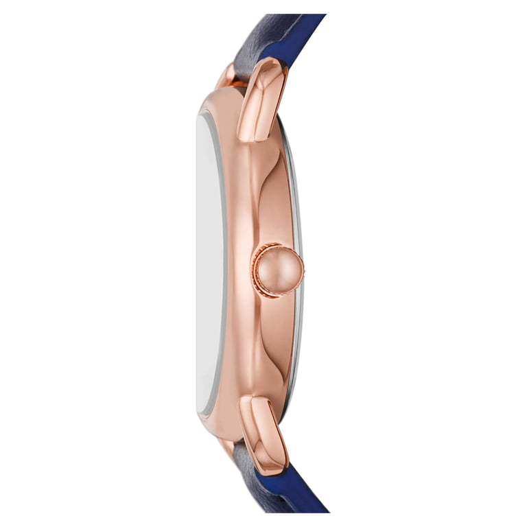 Time and Tru Women's Rose Gold Analog Watch with Blue Band photo 3