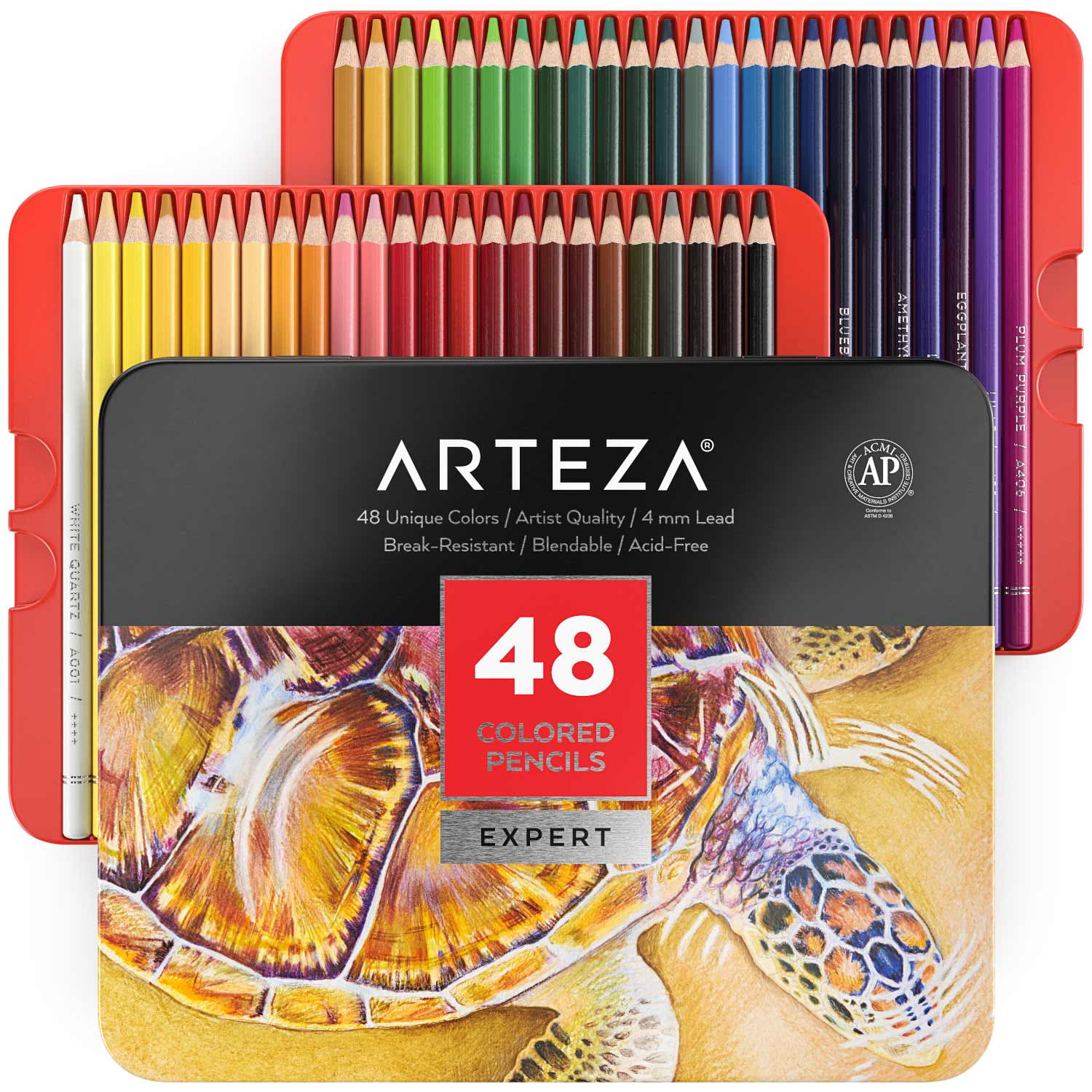Arteza Professional Colored Pencils Art Supply Set 48 Piece Walmart