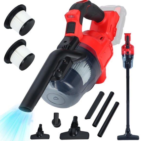 Cordless Vacuum Compatible with Milwaukee 18V Battery, Handheld Vacuum Cleaner ï½—ith 2 Washable HEPA Filters, Brushless Vacuum for Wood Floor, Ca