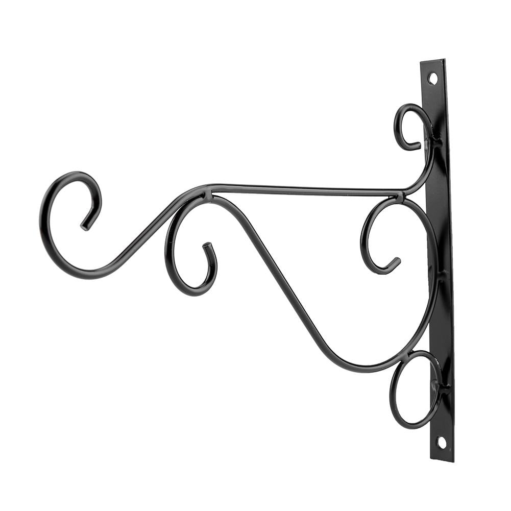 Tebru Iron Plant Hanger Wall Hanging Bracket Flower Hook for Home