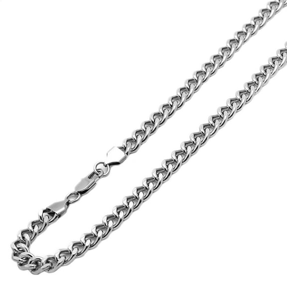 9mm Stainless Steel Chain Necklaces Cuban Link Curb Chain ( Available Length 20",24",30")