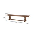 Eldridge Trestle Dining Bench in Haze Brown