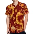 thumbnail image 4 of High Quality Hawaiian Shirts for Men Short Sleeve Aloha Beach Shirt Floral Summer Casual Button Down Shirts Blouses 73J9LB, 4 of 7