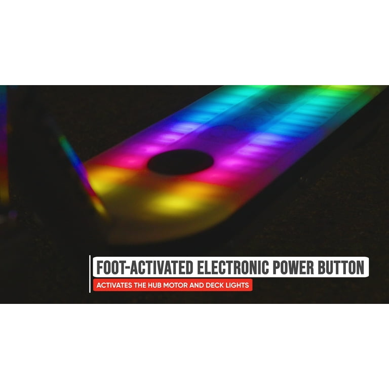 Razor Color Rave Electric Scooter - Colorful Light-Up Deck, up to 7.5 mph, for Child Ages 6+