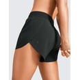 thumbnail image 3 of CRZ YOGA Mid Waisted Running Shorts for Women 4" Comfy Mesh Liner for Workout Athletic Track Quick Dry, 3 of 8