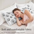 thumbnail image 5 of Black Dandelion Body Pillow Covers 20"x60", Country Modern Minimalist Flower Soft Brushed Microfiber Breathable Throw Pillow Covers, Decorative Pillowcase with Zipper for Couch Sofa Bedroom, 5 of 9