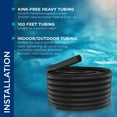 thumbnail image 4 of 1-1/4 in. I.D. x 100 ft. Multi-Use Pond Black Kink Free, Corrugated, Flexible PVC Tubing, 4 of 10