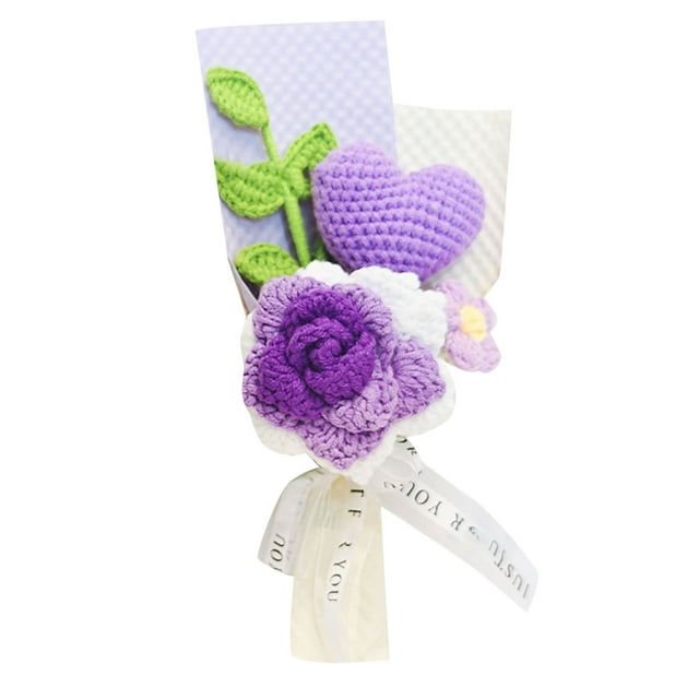 Toimothcn Wool Weaving Artificial Flower High Appearance Durable Great For People Of All Ages. Removeable Flowers And Toys. Present For Valentine'S Day Mater'S Day Anniversary Birthday