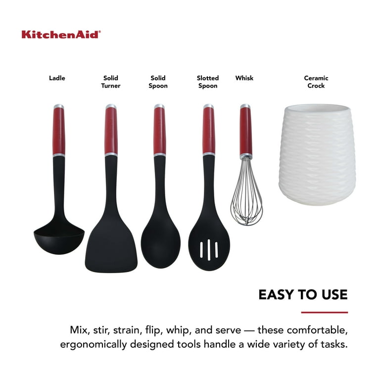 KitchenAid, Kitchen, Kitchenaid Professional Empire Red Silicone Slotted  Basting Spoon