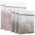 thumbnail image 4 of Bolsas de lavandería de malla de nido de abeja durables compatibles con delicados 12x16 pulgadas (3 medianos) Afortunado Sencillez, 4 of 5