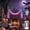 Purple, variant on 79in LED All Saints' Day String Lights, Plastic All Saints' Day Decoration for Indoor Outdoor Porch Fireplace Staircase Mood Lighting