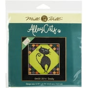 Mill Hill/Debbie Mumm Counted Cross Stitch Kit 5.75"X5.75"-Alley Cats-Smoky (14 Count)