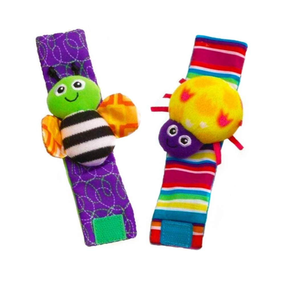 Coolmade Baby Wrist Rattle Baby Socks, Animal Toys Set Soft Animal