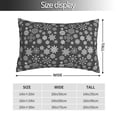 thumbnail image 2 of Salouo simple white Snowflake Pattern Pillow Cases,1PC Pillow Covers with Envelope Closure Decorative Pillow Case for Bed Couch,Pillows Not Included-14"x20", 2 of 6