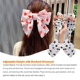 thumbnail image 4 of Bandeau Grand pour Cheveux, Pince à Ressort, Nœud Réglable, Multicolore, Sans Accroc, Porte-Queue, Épingles à Cheveux, Chouchous pour Filles, Cœur 01 1Ensemble, 4 of 5