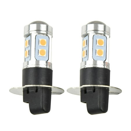 

2X New H3 100W High Power Led 3000K Yellow Fog Light Driving Bulb Drl