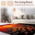 thumbnail image 2 of ODIKA 4'x6' Machine Washable Non-Slip Area Rug, Energetic Tiled Artistry High Traffic Rug, Red, 32549, 2 of 7