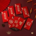 thumbnail image 3 of Xiao Hua 12 sobres rojos para Año Nuevo Chino y Año Nuevo Lunar de la Serpiente, paquete rojo de la suerte - C03, 3 of 5