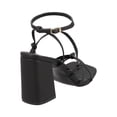 thumbnail image 3 of Zapatillas Mujer Abiertas HEAD OVER HEELS tacón Bloque cintas Casuales Formales negro 26, 3 of 5