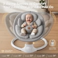 thumbnail image 3 of Baby Swing FasonBaby Electric con 10 melodías y 5 velocidades, color gris, 3 of 9