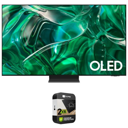 Samsung QN77S95CA 77 inch HDR Quantum Dot OLED Smart TV Bundle with 2 YR CPS Enhanced Protection Pack (2023 Model)
