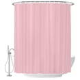 thumbnail image 2 of Light Pink Shower Curtains for Bathroom, Farmhouse Solid Pink Color Modern Art Waterproof Fabric Shower Curtain, Decorative Bathroom Curtain for Bathtub, 36"x72" , No Hooks Included, 2 of 9