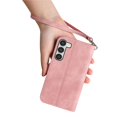 thumbnail image 6 of Dteck for Samsung Galaxy A16 5G Wallet Case with Card Holder for Women Men, Galaxy A16 5G Phone Case Embossed PU Leather Zipper Purse Card Holder Flip Folio Shockproof Cover with Wrist Strap,Pink, 6 of 6