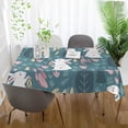 thumbnail image 6 of 60"x90" Easter Bunny Eggs Tablecloth, Waterproof Washable Polyester Square Table Cover Durable Tablecloth for Kitchen Dining Table Party Decor, 6 of 7