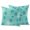 Turquoise Blue, variant on Outdoor Throw Pillows Covers 18x18inx2 Set Of 2 Waterproof Rustic Coastal Decorative Zippered Cushion Covers for Patio Furniture, Minimalist Summer Sea Shell Turquoise Blue Lumbar Pillowcases