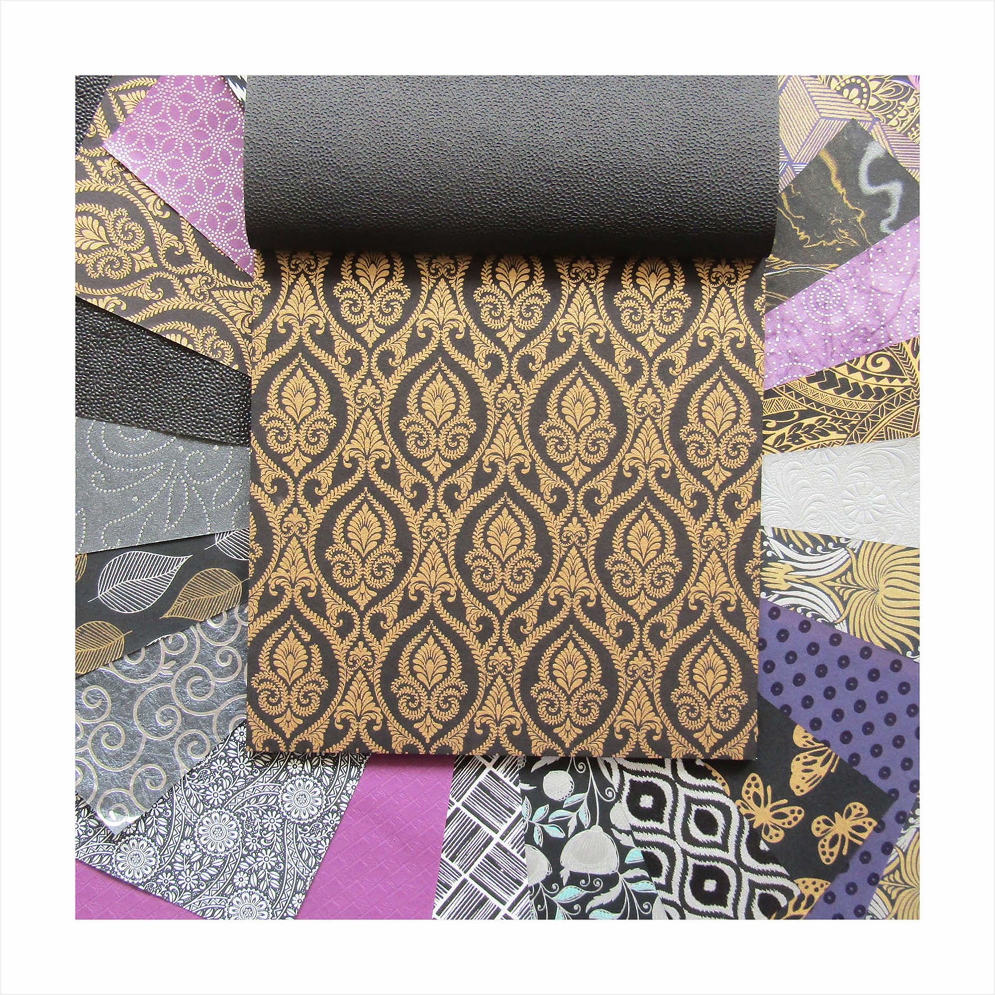 Paperhues Remembrance Handmade Scrapbook Collection Papers 12x12" Pad, 24 Sheets.