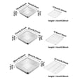 thumbnail image 3 of Tong Stainless Steel Food Storage Containers Airtight Kitchen Keep Fresh With Lids For Meal Prep Pantry Organization, 3 of 5