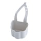 thumbnail image 1 of Cesta de almacenamiento para fregadero, desagües de fregadero, coladores colgantes para cocina y baño gris, 1 of 9
