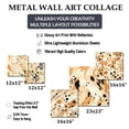 thumbnail image 4 of Designart "Spots Of The Beige Sphinx" Abstract Wall Art Set Of 5 - Beige Modern Hallway Metal Art Print Set, 4 of 6