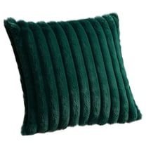 LAMIRO Corduroy Throw Pillows for Couch 18"X 18" Soft Plush Striped Square Pillow Indoor Decor Pillows for Sofa Couch Living Room Decoration,Throw Pillows,1 Pack