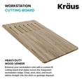 thumbnail image 5 of KRAUS Workstation Kitchen Sink Wood Grain Composit, 5 of 5