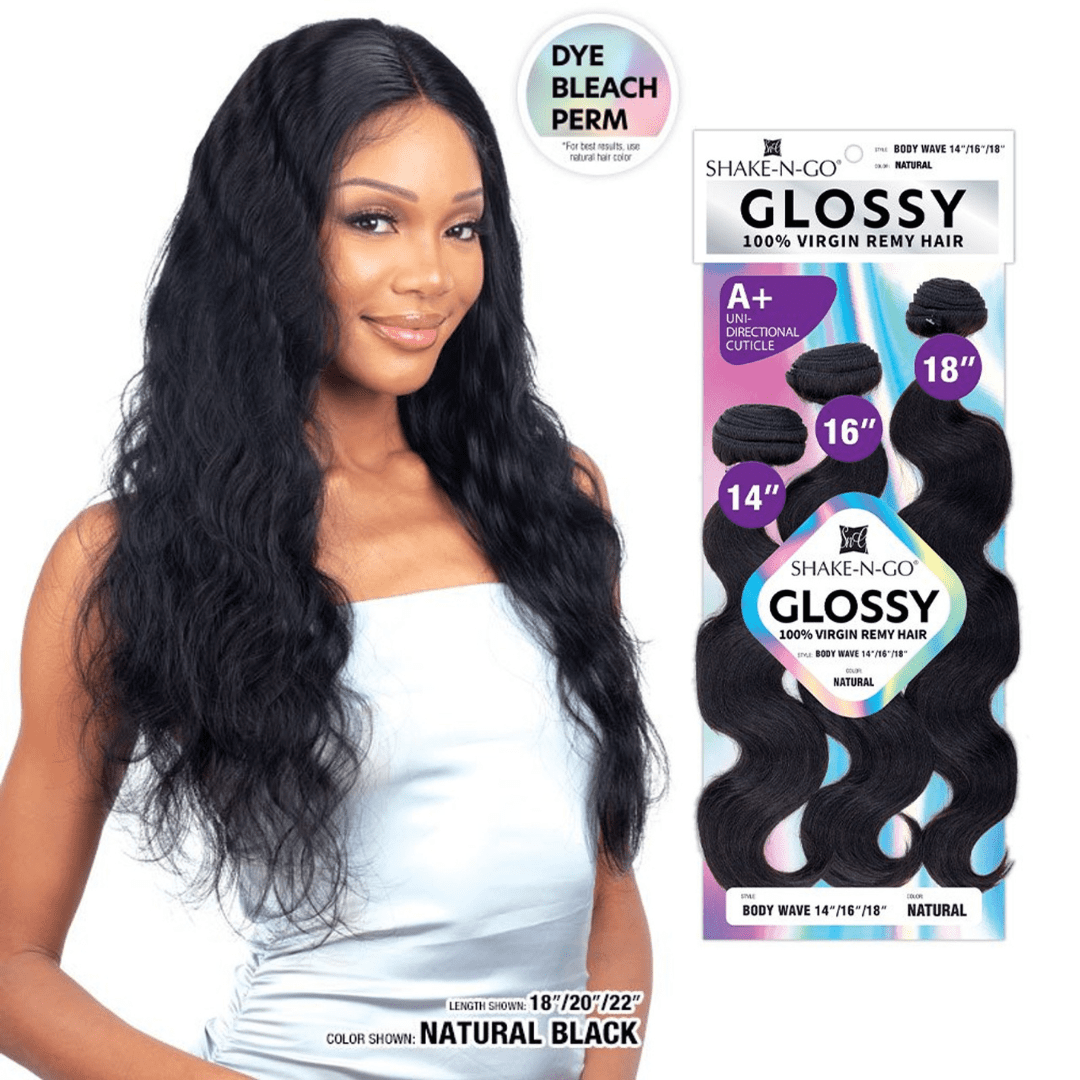 Shake N Go Glossy 100% Virgin Remy Hair Weave - DEEP WAVE
