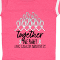 thumbnail image 4 of Inktastic Together, We Fight Lung Cancer Awareness Boys or Girls Baby Bodysuit, 4 of 5