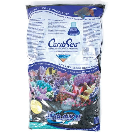 Caribsea Inc-Arag-alive Reef Sand Hawaiian- Black 20 Pound (Case of 2