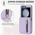 thumbnail image 5 of TECH CIRCLE For Galaxy Z Flip 3 Case with Card Holder Strap Lanyard,PU Leather Women Men Protective Wallet Phone Case Crossbody Cover Purse Cover for Samsung Galaxy Z Flip 3 5G 6.7" 2021,Lightpurple, 5 of 8