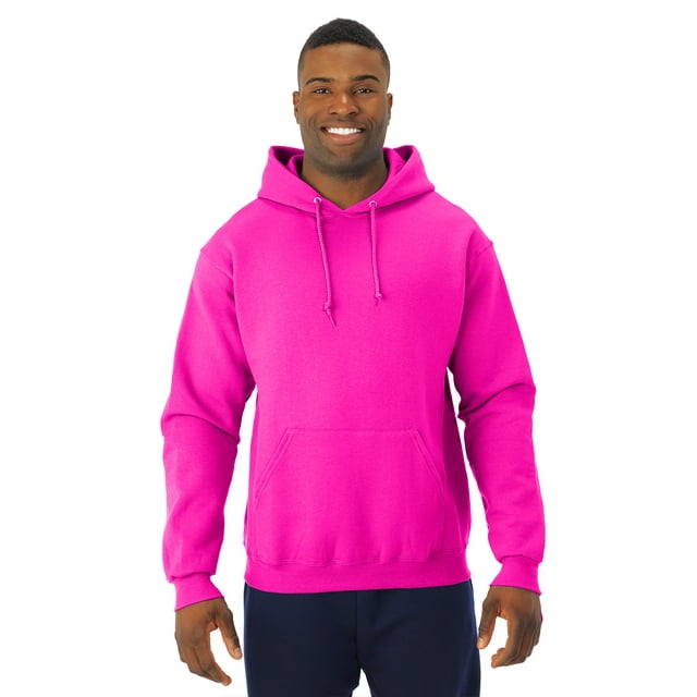 Jerzees Chandail à Capuchon pour Hommes NuBlend, TG, Rose Néon