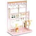 thumbnail image 1 of Soporte Organizador de Joyas ProCase de 6 Niveles con 15 Ganchos Rosa, 1 of 8