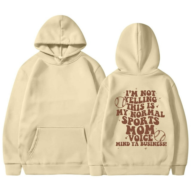 WEAIXIMIUNG Chandail en Molleton d'Automne pour Femmes, Sweat à Capuche Imprimé Lettre de Baseball avec Poche et Cordon de Serrage